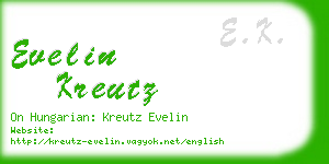 evelin kreutz business card
